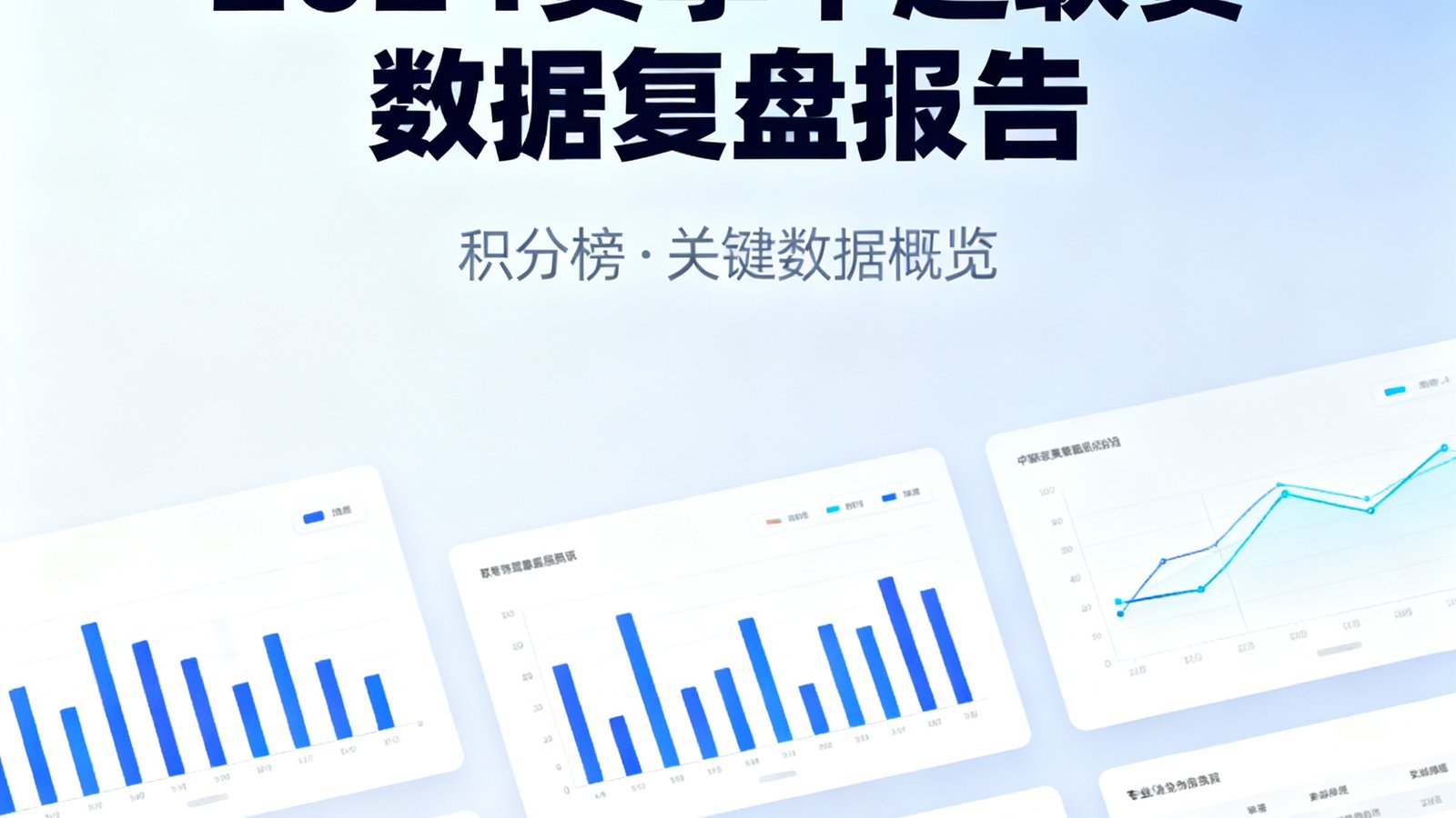 2024赛季中超联赛数据复盘报告封面图，展示联赛积分榜和数据图表缩略图